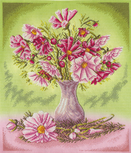 Набор для вышивания PANNA C-1190 ( Ц-1190 ) Розовые космеи