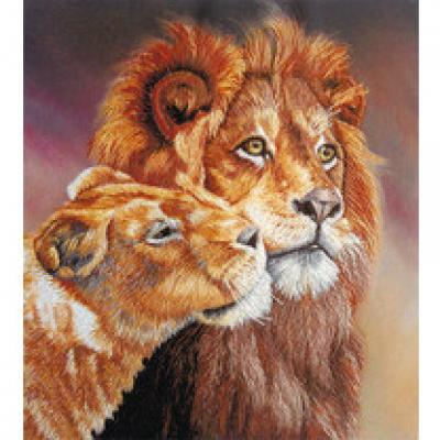 Набор для вышивания PANNA Живая картина JK-2095 ( ЖК-2095 ) Львы