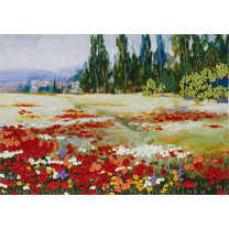 Набор для вышивания PANNA Живая картина JK-2052 ( ЖК-2052 ) Цветочное поле