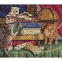 Набор для вышивания PANNA J-1053 ( Ж-1053 ) Котята с книгами