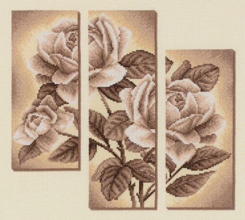 Набор для вышивания PANNA C-1894 Триптих с розами
