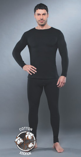 Рубашка с дл.рукавом GUAHOO Health Warm 650-S/BK