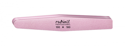 Шлифовщик (универсальный, розовый 100/180) Runail (арт. 2261)