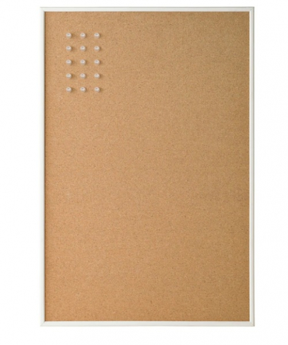 ВЭГГИС Доска для записей, с кнопками, белый, 58x39 см