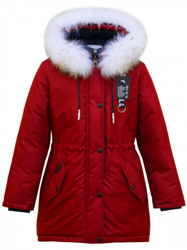 З 20 Куртка - пуховик для девочки Красный