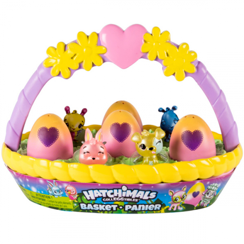 Игровой набор с коллекционными фигурками Hatchimals весенняя корзина