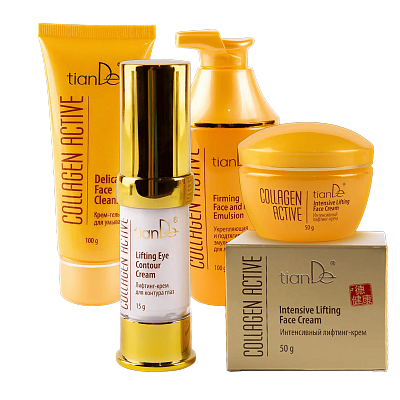 АКЦИЯ! 1+1+1=4 Купи 3 средства: крем-гель для умывания + укрепляющую и подтягивающую эмульсию для лица и шеи + интенсивный лифтинг-крем – В ПОДАРОК лифтинг-крем для контура глаз!