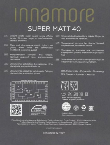 Колготки классические, Innamore, Super Matt 40 оптом