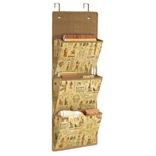 Органайзер подвесной на дверь, 3 жёстких кармана, 2 съёмных держателя, EGYPT