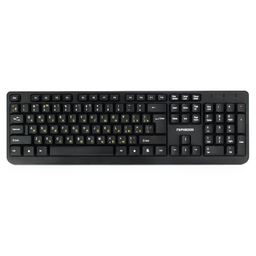 Беспроводной комплект клавиатура+мышь Гарнизон GKS-100, черный, 2.4 ГГц, 1000 DPI