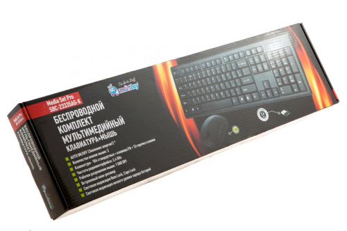 Беспроводной комплект клавиатура+мышь SmartBuy 23335AG Black (SBC-23335AG-K)