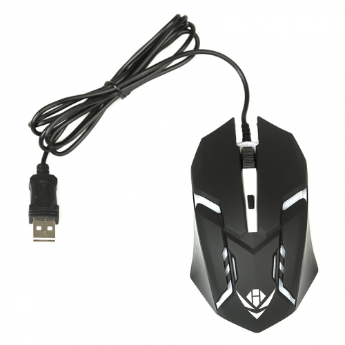 Мышь Nakatomi MOG-03U Gaming mouse - игровая, 3 кнопки + ролик прокрутки, USB, черная