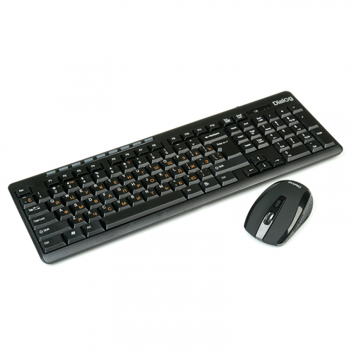 Беспроводной комплект клавиатура+мышь Dialog Kmrop-4020U BLACK Pointer RF 2.4G - USB