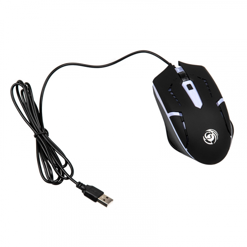 Мышь Dialog MGK-03U Gan-Kata - игровая, 4 кнопки + ролик, 7-ми цветная подсветка, USB, черная