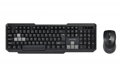 Беспроводной комплект клавиатура+мышь SmartBuy 230346AG-KG черно-серые