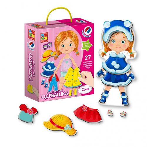 Магнитная игра VLADI TOYS Одевашка Соня [артикул: VT3702-03]