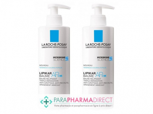 La Roche Posay Lipikar Baume AP+M Relipidant Corps Anti-Irritations 2x400mlLot  × 2
