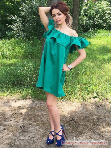 Платье Eletan boutique EB806, Зеленый (M)