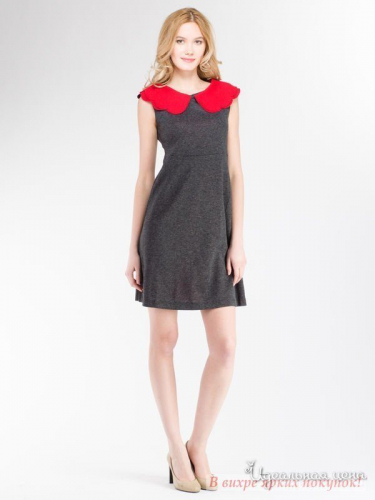 Платье Eva Franco ST4415, серый/красный (4)
