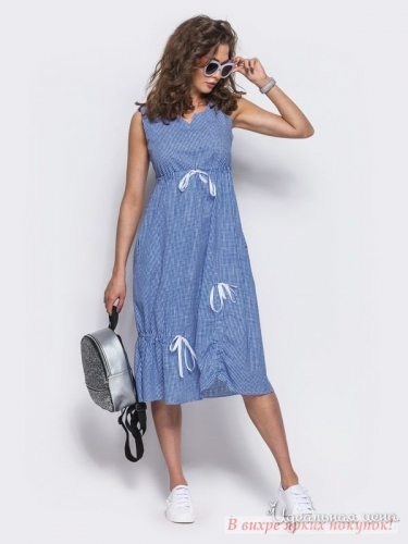 Платье Dresess 42185, голубой (48-50)