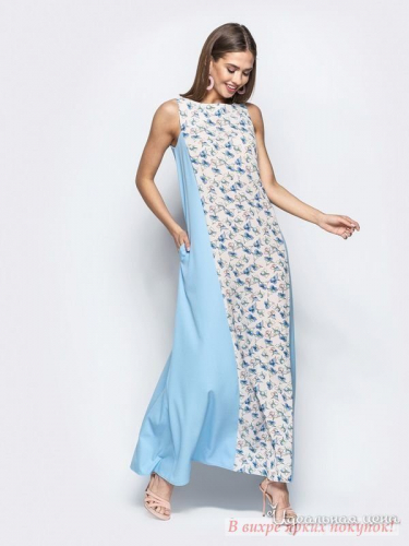Платье Dresess 423051, голубой (50)