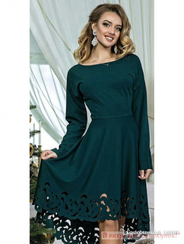 Платье CHIC LOOK 112185, темно-зеленый (42-44)