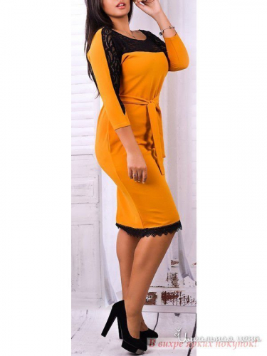 Платье Fashion Time 0500351, Оранжевый (52)