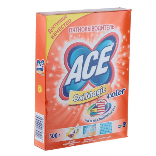 Пятновыводитель Ace Oxi Magic Color, 500 г   4308366