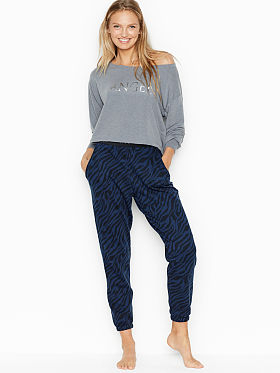 Victoria’s Secret High-low Terry Pullover