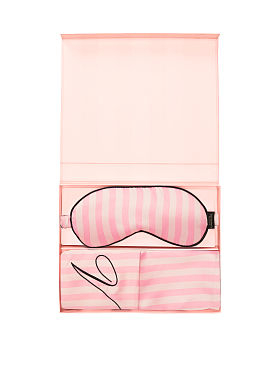Victoria's Secret Satin Pillowcase & Eye Mask Gift Set