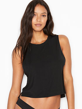 Victoria’s Secret Heavenly by Victoria Supersoft Modal Sleeveless High-neck Tank