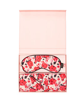 Victoria's Secret Satin Pillowcase & Eye Mask Gift Set