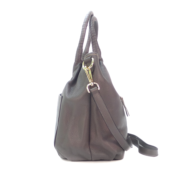 СКИДКА. Женская сумка Borgo Antico. Кожа. 9502 grey