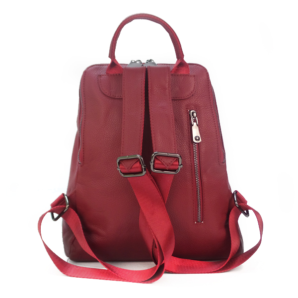 Borgo Antico. Рюкзак - кожа. Женский 7177 red