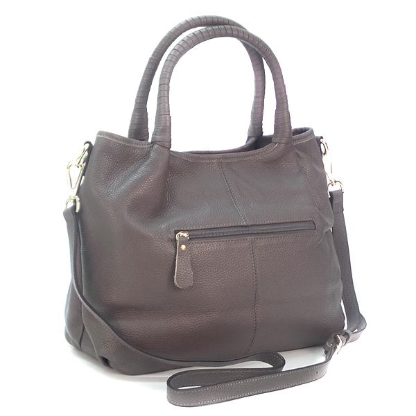 СКИДКА. Женская сумка Borgo Antico. Кожа. 9502 grey