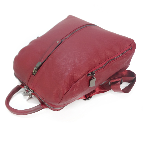 Borgo Antico. Рюкзак - кожа. Женский 7177 red