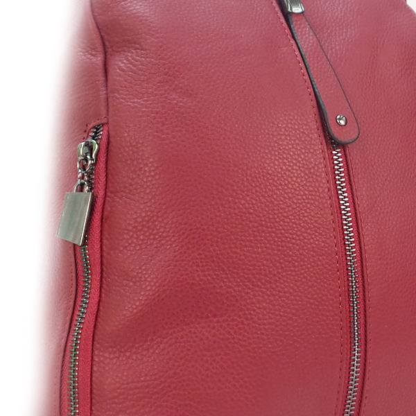 Borgo Antico. Рюкзак - кожа. Женский 7177 red