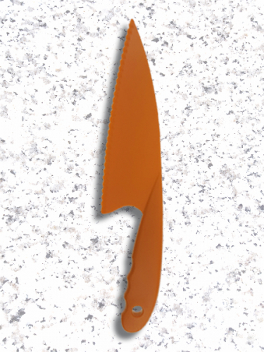 Коврик для раскатки и выпечки теста «Бейкер», большой, оранжевый, с ножом