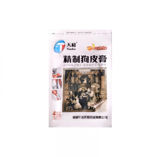 Пластырь Tianhe Jingzhi Goupi Gao (Cобачья кожа), 4 шт. (8*13 см)
