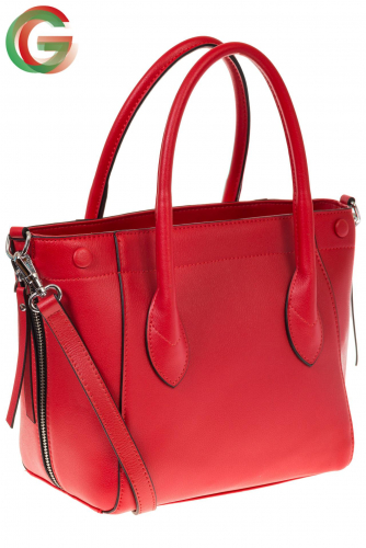 Handbag из натуральной кожи красного цвета 6026MK5