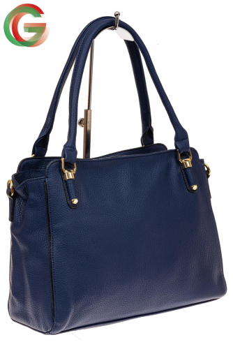 Мягкая женская сумка из искусственной кожи, цвет синий