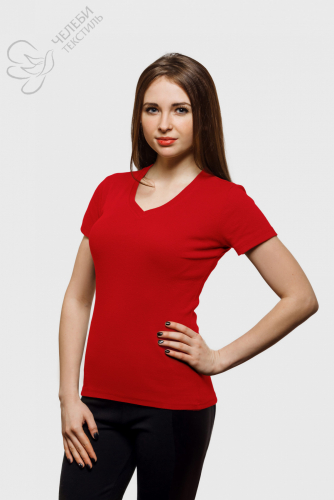 футболка модель 133С красный
