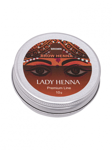 Коричневая - краска для бровей на основе хны LADY HENNA Premium Line