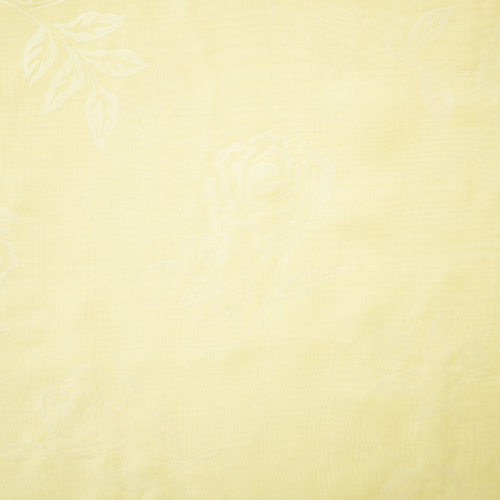Штора вуаль с тиснением роза 135*260 см светло желтый