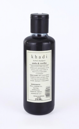 шампунь для волос Кхади Натурал, травяной, с натуральными экстрактами трав и маслами 210мл алма+ритха