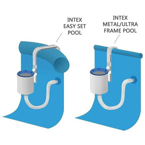 Скиммер (фильтр поверхностный) для очистки бассейнов Deluxe Intex (28000)