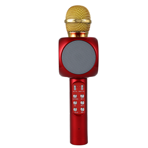 Колонка-микрофон WS-1816 (BluetoothMicro SDUSBFMLEDкараоке) красный