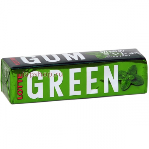 Lotte Green Gum Жевательная резинка, мятная, пластинки, 19,1 гр (49368307)