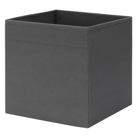 ФЮССЕ Коробка, темно-серый, 30x30x30 см