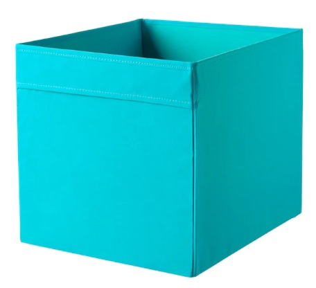 ДРЁНА Коробка, синий, 33x38x33 см
